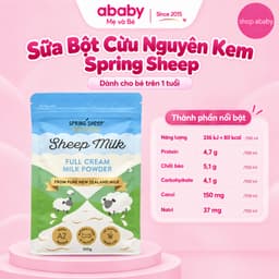 [Date 2/2028] Sữa bột cừu nguyên kem Full Cream Sheep Milk Powder 350g cho bé trên 1 tuổi 1