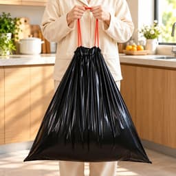 Cuộn 15 túi rác đen siêu to, siêu dai tiện dụng dung tích 30/60/100l 5