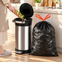 Cuộn 15 túi rác đen siêu to, siêu dai tiện dụng dung tích 30/60/100l 8