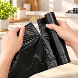 Cuộn 15 túi rác đen siêu to, siêu dai tiện dụng dung tích 30/60/100l 4