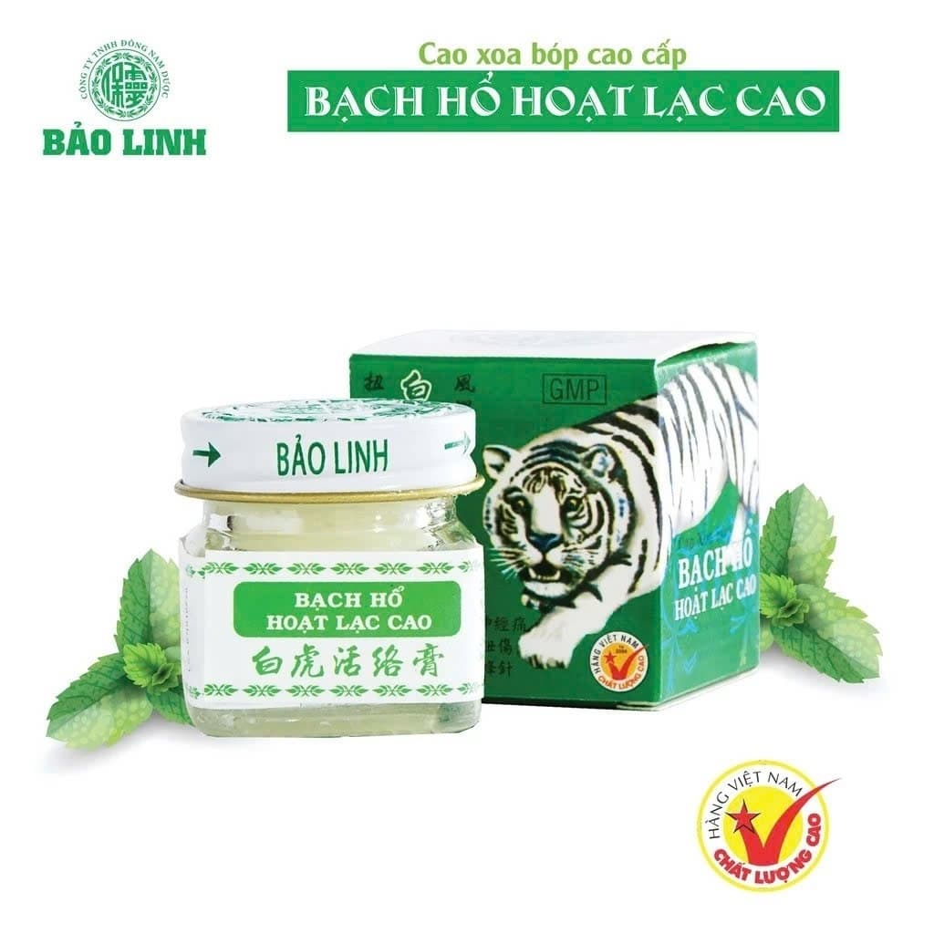 Cao Xoa Bóp Bạch Hổ Hoạt Lạc Cao 20g – Giảm đau nhức xương khớp nhanh chóng