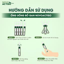 Ống uống bổ gan NovoActiso - Hỗ trợ cải thiện chức năng gan, phù hợp cho người có chức năng gan kém 4