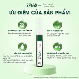 Ống uống bổ gan NovoActiso - Hỗ trợ cải thiện chức năng gan, phù hợp cho người có chức năng gan kém 3
