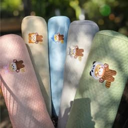 Gối ôm cho bé, gối ôm băng lạnh cho bé họa tiết thêu siêu dễ thương kích thước 55cm 4