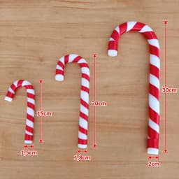 Set 5 kẹo trang trí Noel – kẹo gậy làm đạo cụ chụp ảnh, trang trí góc check-in và tiểu cảnh Noel. 5