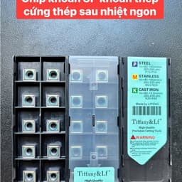 Chip khoan gắn mảnh SP khoan thép cứng thép sau nhiệt ngọt 1