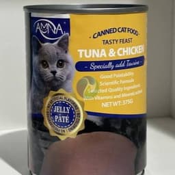Pate Cho Mèo AMNA 375g Dạng Lon 3 Vị Gà Bò Cá Hồi Cá Ngừ | Yellow Pet 8