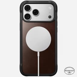 [Có iP18] Ốp Da NOMAD Rugged Leather Case Horween Da Cao Cấp Có Nút Control  – Chính Hãng cho iP 18 | 17 Pro Max 3