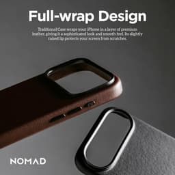 [Có iP18] Ốp Da Nomad Traditional Leather Da CAMINO Cao Cấp Chống Sốc Có Nút Control – Chính Hãng cho iP 18 | 17 Pro Max 5