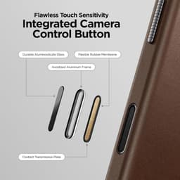 [Có iP18] Ốp Da Nomad Traditional Leather Da CAMINO Cao Cấp Chống Sốc Có Nút Control – Chính Hãng cho iP 18 | 17 Pro Max 6
