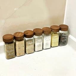 Hũ Đựng Gia Vị Thủy Tinh Nắp Gỗ Có Nắp Rắc Đa Năng – Lọ Đựng Muối Tiêu Đường Hạt Tiện Lợi Nhà Bếp - kgdvn 7