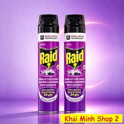 Combo 2 Chai Xịt Côn Trùng Raid 520ml Chính Hãng – Xịt Diệt Muỗi, Gián, Ruồi, Kiến – 3 Mùi Hương 2