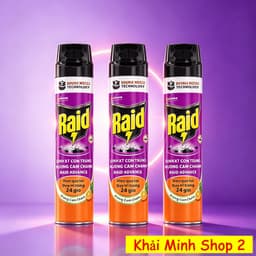Combo 3 Chai Xịt Côn Trùng RAID 520ml Chính Hãng – Diệt Muỗi, Gián, Kiến – 3 Mùi Hương 4