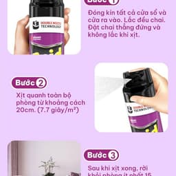 Bình Xịt Côn Trùng RAID 520ml Chính Hãng – Diệt Muỗi, Kiến, Ruồi, Gián – 3 Mùi Hương 7