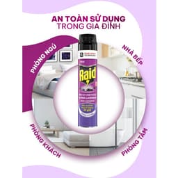 Bình Xịt Côn Trùng RAID 520ml Chính Hãng – Diệt Muỗi, Kiến, Ruồi, Gián – 3 Mùi Hương 8