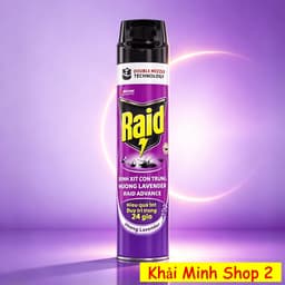 Bình Xịt Côn Trùng RAID 520ml Chính Hãng – Diệt Muỗi, Kiến, Ruồi, Gián – 3 Mùi Hương 2