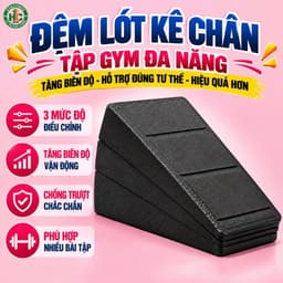 Phụ kiện đệm lót kê chân squat wedges stretching 4 mức cao thấp, hỗ trợ tập gym chân mông đùi hiệu quả 1