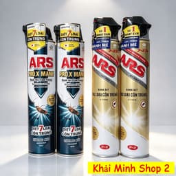 Combo 12 Bình Xịt Côn Trùng ARS 600ml & ProX 500ml Không Mùi – Công Nghệ Nhật Bản 3