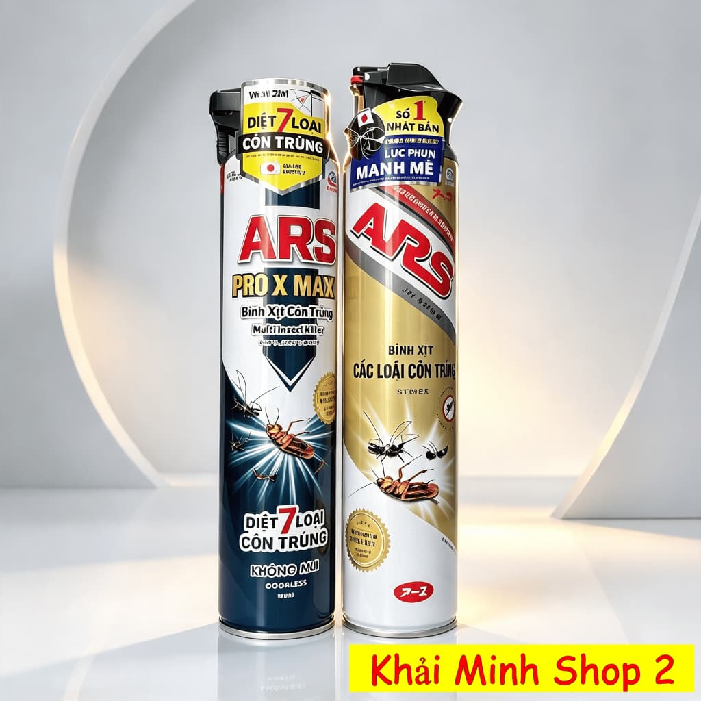 Bình Xịt Côn Trùng ARS 500ml/600ml Chính Hãng – Không Mùi – Công Nghệ Nhật Bản – Sản Xuất Tại Việt Nam