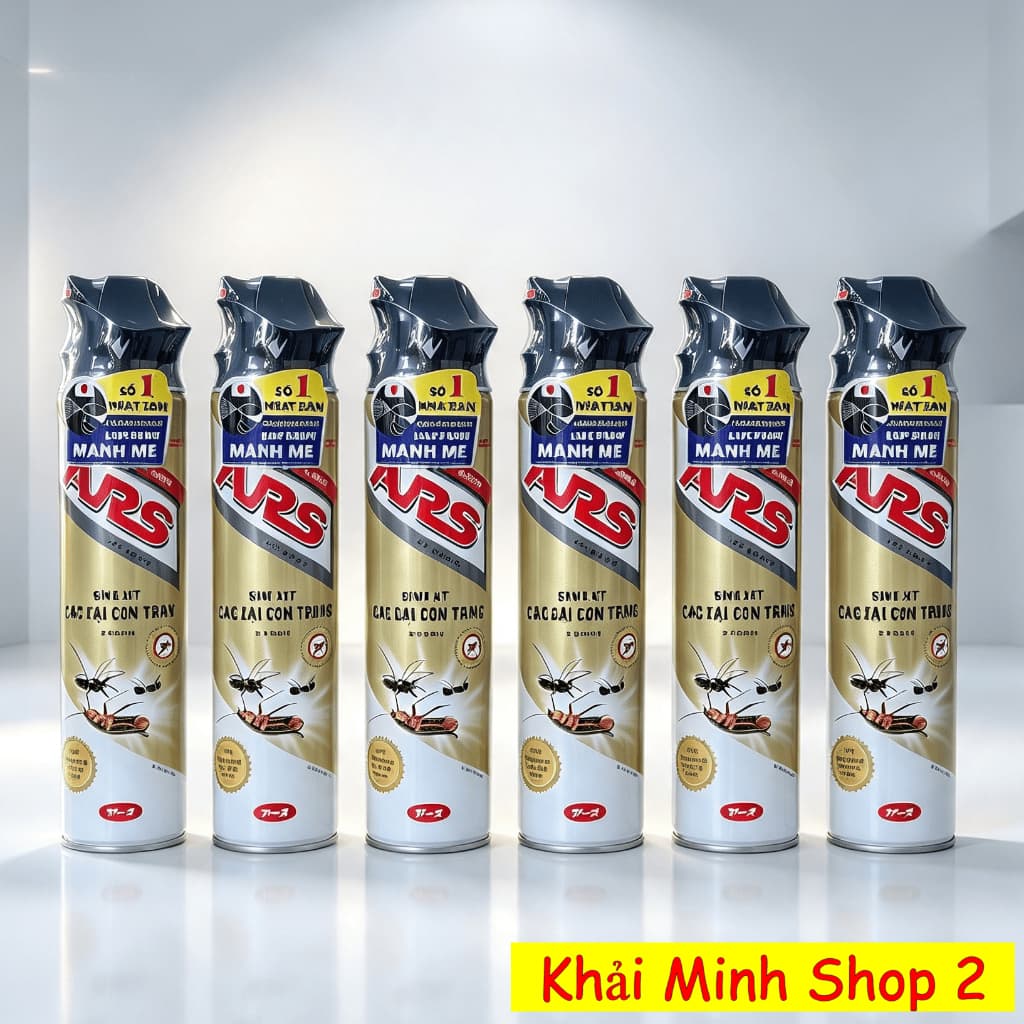 Combo 12 Bình Xịt Côn Trùng ARS 600ml & ProX 500ml Không Mùi – Công Nghệ Nhật Bản