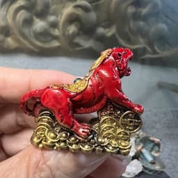 Tượng đồng mini Bạch hổ phong thủy . rộng 5cm 6