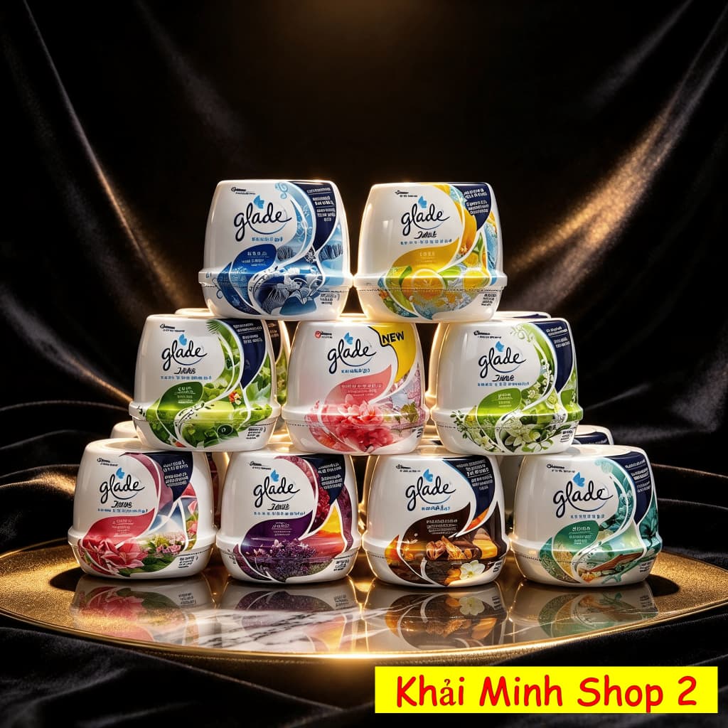 Thùng 12 Hộp Sáp Thơm Glade 180g – Hương Thơm Dễ Chịu, Cho Phòng Ngủ, Nhà Vệ Sinh
