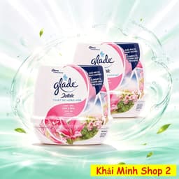 Bộ 2 Hũ Sáp Thơm GLADE 180g – Khử Mùi, Làm Thơm Không Gian – 4 Mùi Hương 4