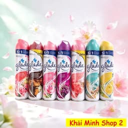 Chai Xịt Thơm Phòng GLADE 280ml Chính Hãng Thái Lan – Khử Mùi, Làm Thơm Không Gian – 7 Mùi Hương 1