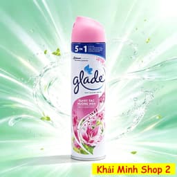 Thùng 12 Chai Xịt Thơm Phòng GLADE 280ml – Khử Mùi, Làm Thơm Không Gian – 7 Mùi Hương 7