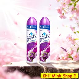 Combo 2 Chai Xịt Thơm Phòng GLADE 280ml – Khử Mùi, Làm Thơm Không Gian – 7 Mùi Hương 2