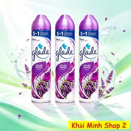 Combo 3 Chai Xịt Thơm Phòng GLADE 280ml – Khử Mùi, Làm Thơm Không Gian – 7 Mùi Hương 7