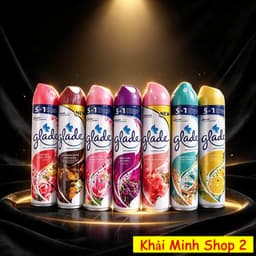 Combo 6 Chai Xịt Thơm Phòng GLADE 280ml – Khử Mùi, Làm Thơm Không Gian – 7 Mùi Hương 1