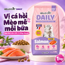 [Bao 20kg-10kg-5kg] Thức Ăn Cho Mèo Hello Cat DAILY - Salmon Siêu Tiết Kiệm, Hạt Khô Cho Mèo Trưởng Thành 2