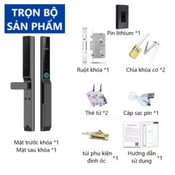 Khóa Điện Tử Thông Minh Cửa Nhôm Xingfa Laffer RD02 - Bảo Hành 36 Tháng, Nhận Diện Khuôn Mặt Ứng Dụng Cao Cấp 3