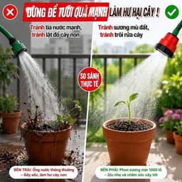 [COMBO 3] Đầu vòi 1000 Lỗ Tăng Áp Phun Tia Siêu Mịn, Tia Nước Mạnh, Tiết Kiệm Nước Ren 21/ 27 7