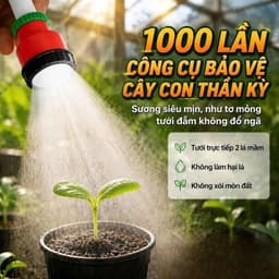 [COMBO 3] Đầu vòi 1000 Lỗ Tăng Áp Phun Tia Siêu Mịn, Tia Nước Mạnh, Tiết Kiệm Nước Ren 21/ 27 9