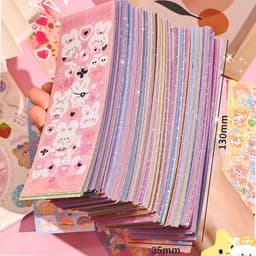 100 Tấm Sticker Trang Trí Dễ Thương, Đa Dạng Mẫu - 100Pcs 3