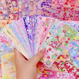 100 Tấm Sticker Trang Trí Dễ Thương, Đa Dạng Mẫu - 100Pcs 4