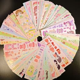 100 Tấm Sticker Trang Trí Dễ Thương, Đa Dạng Mẫu - 100Pcs 7