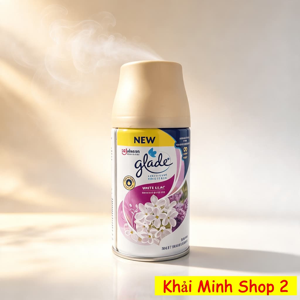 Lõi Refill GLADE 252ml Thái Lan – Lõi Thay Thế Máy Xịt Thơm Phòng Tự Động – Hương Đinh Tử Hương Trắng