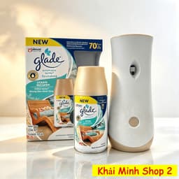 Bộ Máy Xịt Thơm Phòng Tự Động GLADE Thái Lan + Lõi 252ml – Hương Biển Phiêu Bồng OCEAN 1