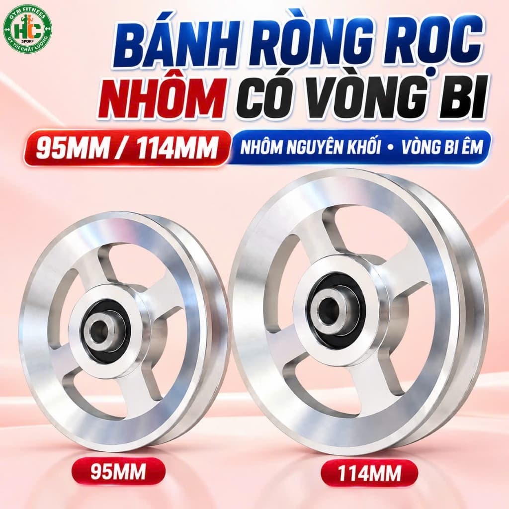 Bánh Xe Ròng Rọc Bằng Hợp Kim Nhôm Thay Thế Tiện Dụng Cho Thiết Bị Tập Thể Hình, Tập Gym Bằng Hợp Kim Nhôm - D300