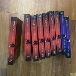 Bộ 9q vở harry potter "Hội phượng hoàng+hòn đá phù thuỷ" sản phẩm uns, bản khổ nhỏ 15x10cm , chất lượng tốt bộ 9 quyển k 1