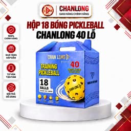 [Chính Hãng] Combo Bóng Pickleball ChanLong 18-36-54-90 Quả 40 Lỗ Chuẩn Thi Đấu, Độ Nảy Ổn Định 1