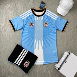 Bộ Quần Áo Bóng Đá Đội Tuyển Argentina Kỉ Niệm 125 năm - Vải Polyester Gai Thái Cao Cấp 2