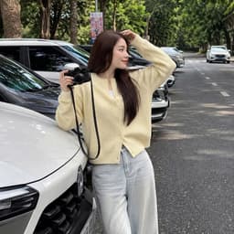 Lily.clothes- Áo cardigan len đũa form suông basic hàng QC loại 1 (A55) 2