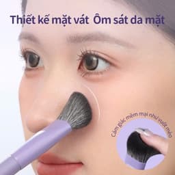 Cọ trang điểm GUOXIAONIU các loại, cọ má hồng đầu góc, cọ che khuyết điểm... với lông mềm mại, tự nhiên 3