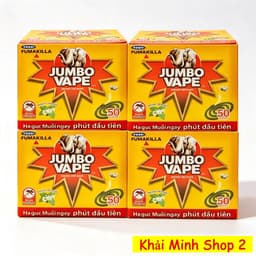 Combo 4 Hộp Nhang Muỗi Jumbo Vape Hương Hoa Lài – 50 Khoanh Đơn/Hộp – Hỗ Trợ Xua Muỗi 1