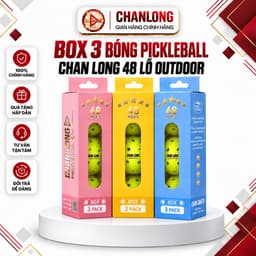 Bóng Pickleball Chanlong 48 Lỗ Chính Hãng (NGẪU NHIÊN) | Box 3 Quả Chuẩn Thi Đấu | Độ Nảy Ổn Định Bền Bỉ 1