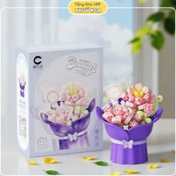 Đồ chơi lắp ghép, lắp ráp bó hoa 9 mẫu 8